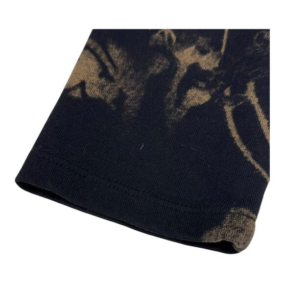 Vintage Jess & Jane Y2K S Black Eastern Floral Bird Kanji AOP Full Zip Cardigan - Picture 4 of 16